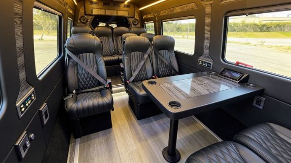 athens 12 passenger sprinter van interior