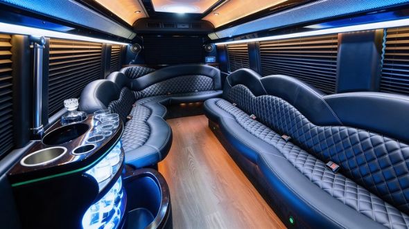 athens sprinter limousine interior