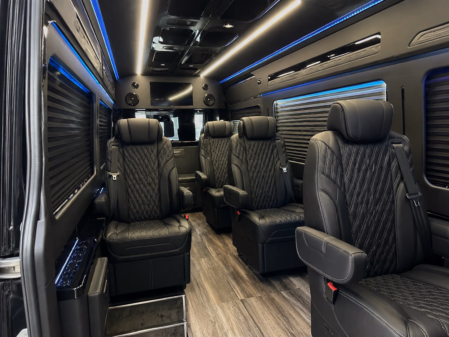 athens 10 passenger sprinter van inside