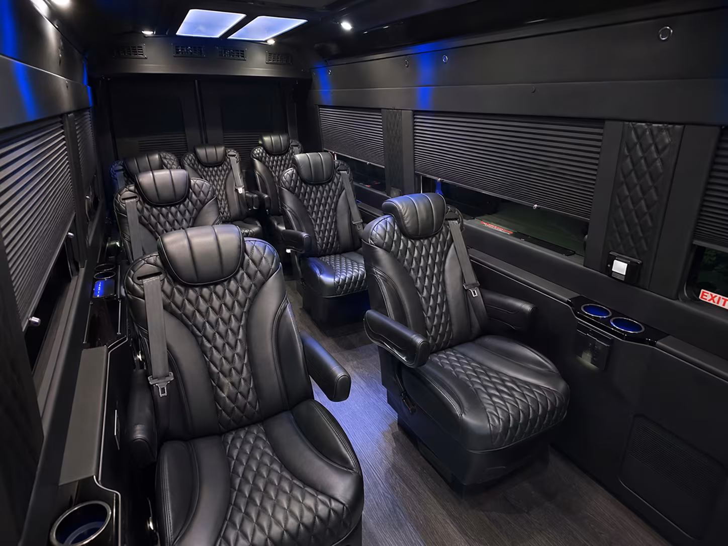 athens 10 passenger sprinter van interior