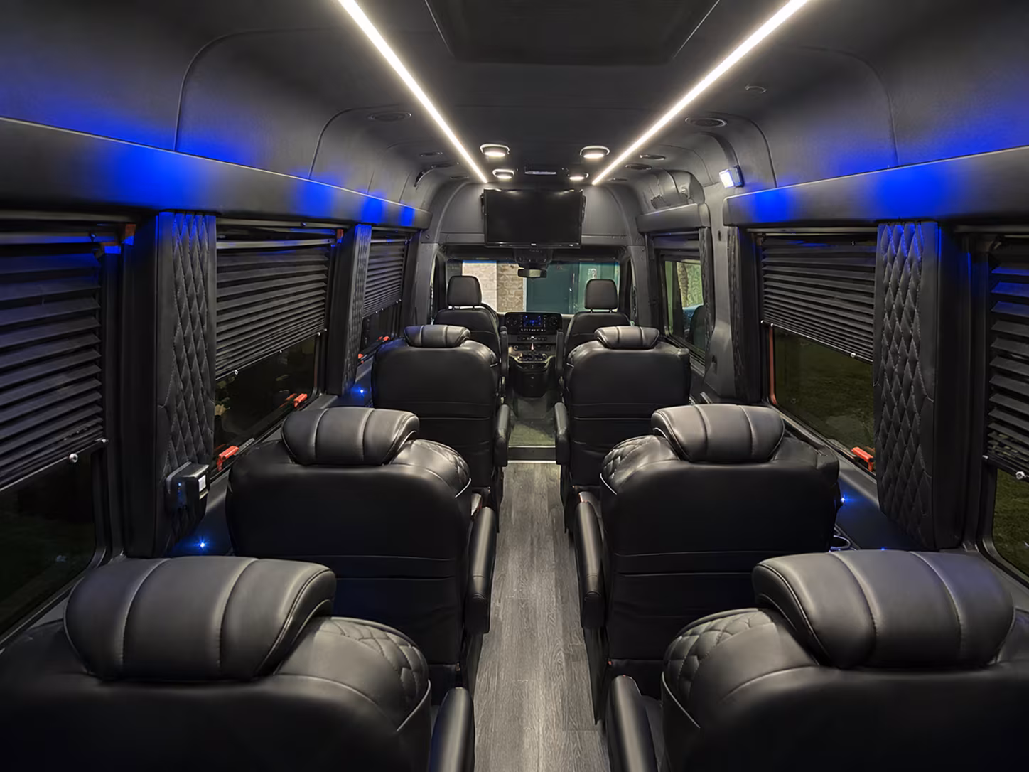 athens 15 passenger sprinter van inside