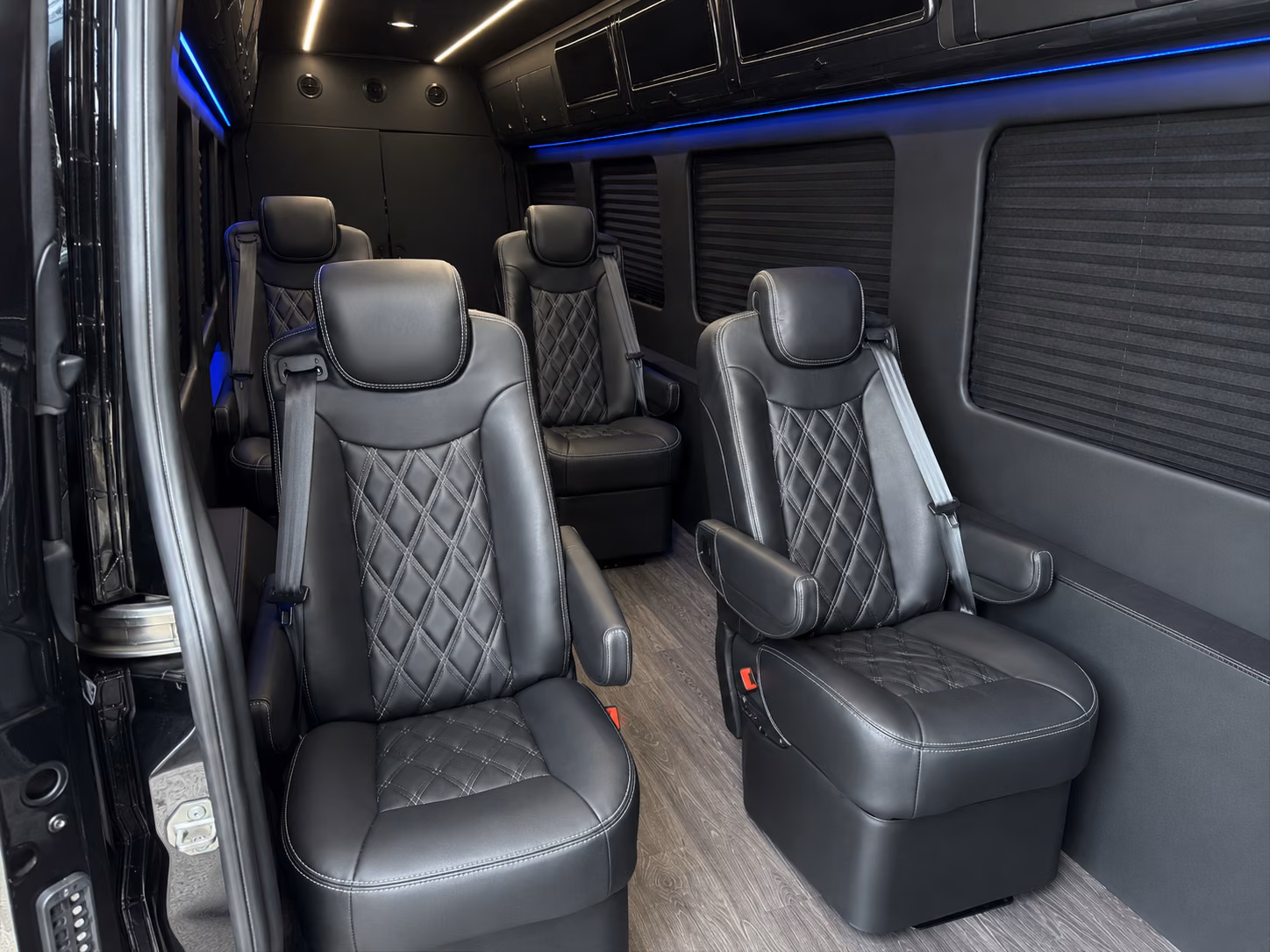 athens 18 passenger sprinter van interior