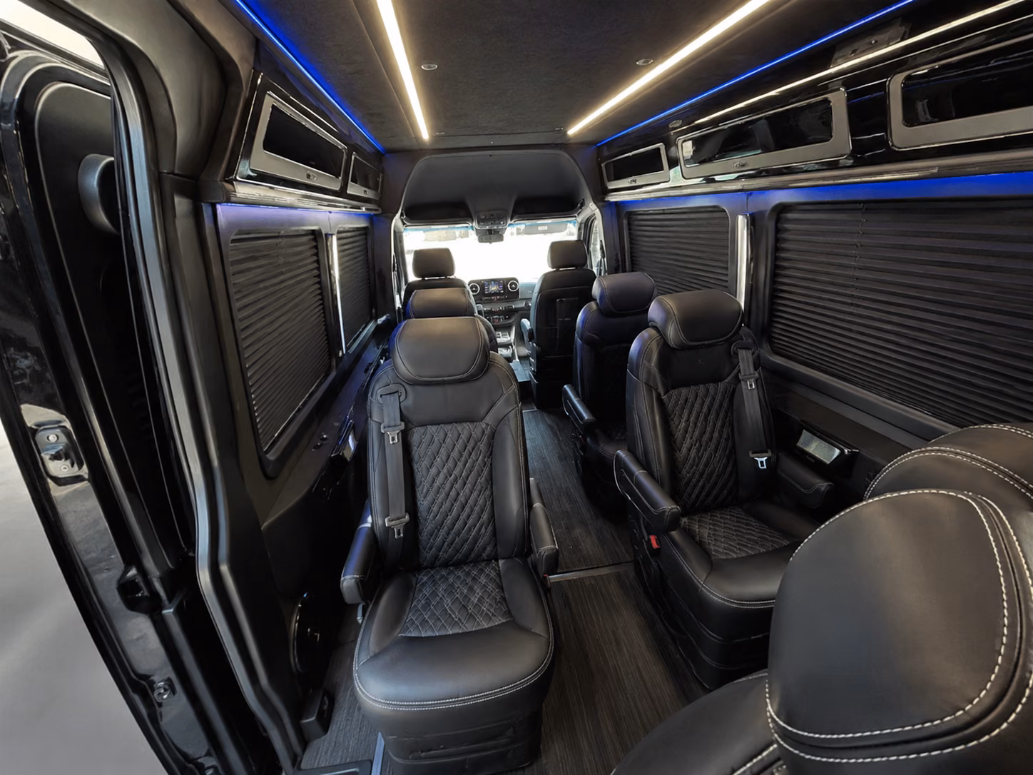 athens 20 passenger sprinter van inside